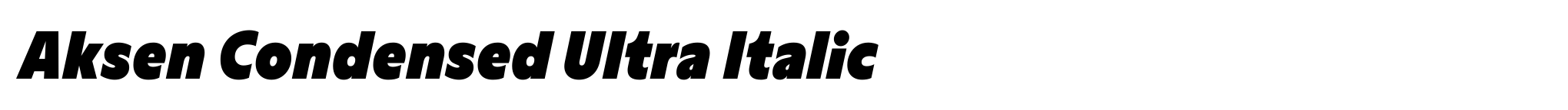 Aksen Condensed Ultra Italic image